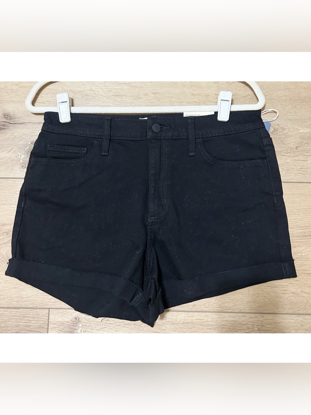 Target Black Women's Denim Cuffed Shorts